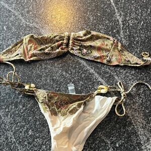 Paisley Print Bikini Set